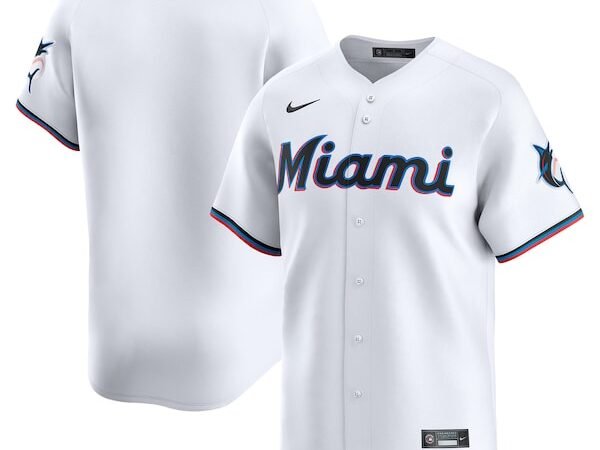 Miami Marlins Nike Home Limited Jersey - White