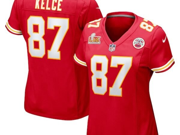 Travis Kelce Kansas City Chiefs Nike Women's Super Bowl LIX Game Jersey - Red
