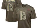Caleb Williams Chicago Bears Nike Youth 2025 Salute to Service Game Jersey - Olive