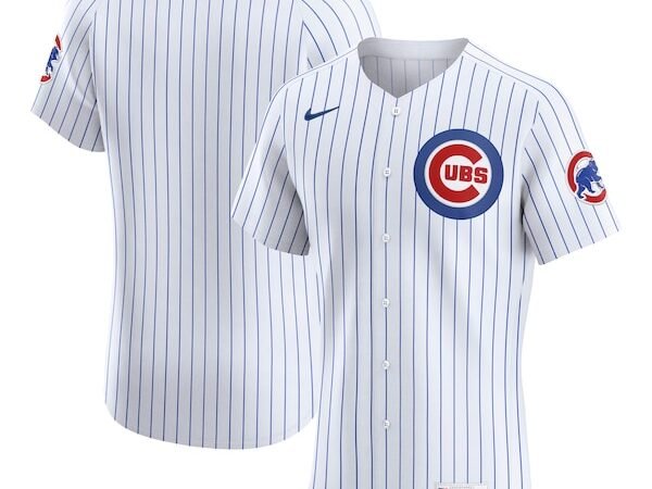 Chicago Cubs Nike Home Elite Jersey - White