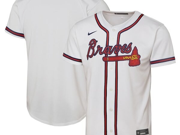 Atlanta Braves Nike Youth Home Replica Jersey - White