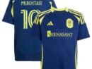 Hany Mukhtar Nashville SC adidas Youth 2025 The Heart of Nashville Kit Replica Player Jersey - Navy
