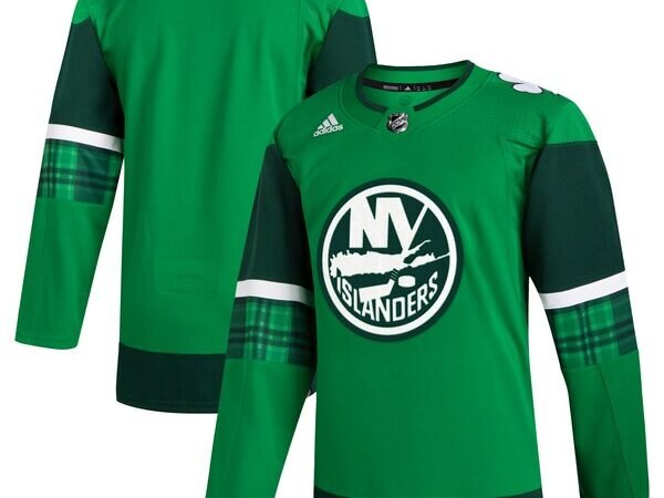 New York Islanders adidas 2023 St. Patrick's Day Primegreen Authentic Jersey - Kelly Green