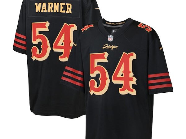 Fred Warner San Francisco 49ers Nike Youth 2025 Rivalries Collection Game Jersey - Black
