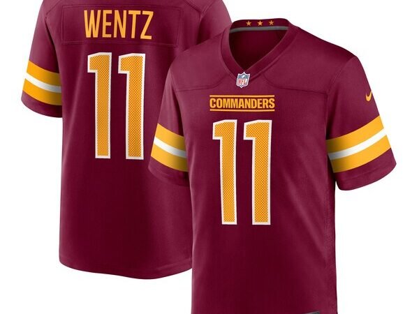 Carson Wentz Washington Commanders Nike Game Jersey - Burgundy/Black