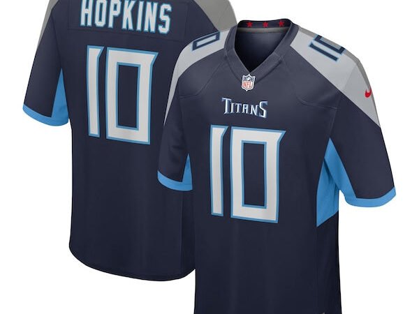 DeAndre Hopkins Tennessee Titans Nike Game Jersey - Navy/Light Blue/White