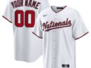 Washington Nationals Nike Home Custom Replica Jersey - White/Navy