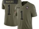 Malik Nabers New York Giants Nike 2025 Salute to Service Limited Jersey - Olive