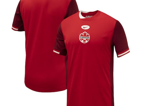 Canada Soccer Nike Youth 2024 Home Replica Jersey - Red
