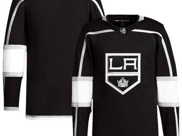 Los Angeles Kings adidas Men's Home Primegreen Authentic Blank Jersey - Black