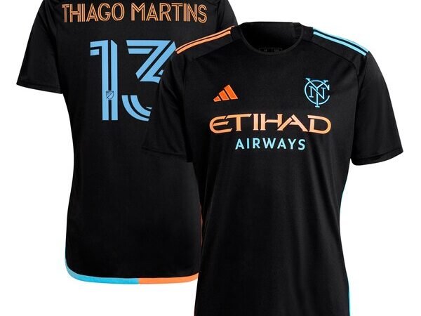 Thiago Martins New York City FC adidas 2024 24/7 Kit Replica Player Jersey - Black