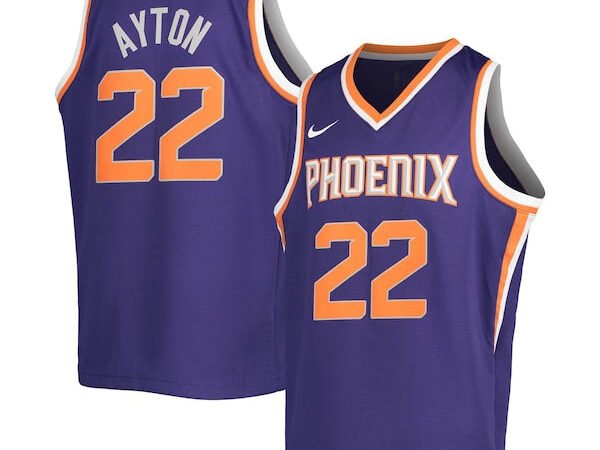 Deandre Ayton Phoenix Suns Nike Youth Swingman Jersey - Icon Edition - Purple/White