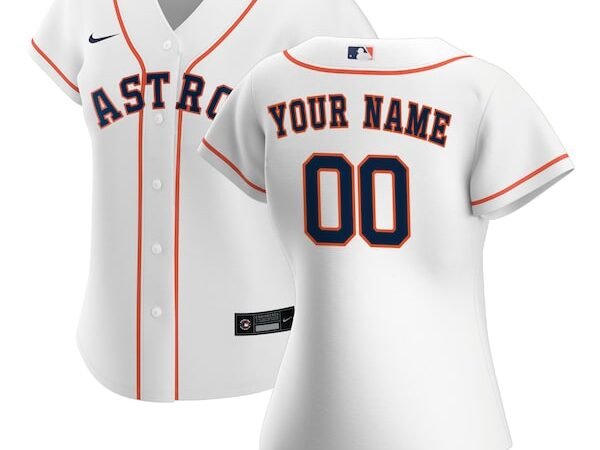 Houston Astros Nike Women's Home Replica Custom Jersey - White