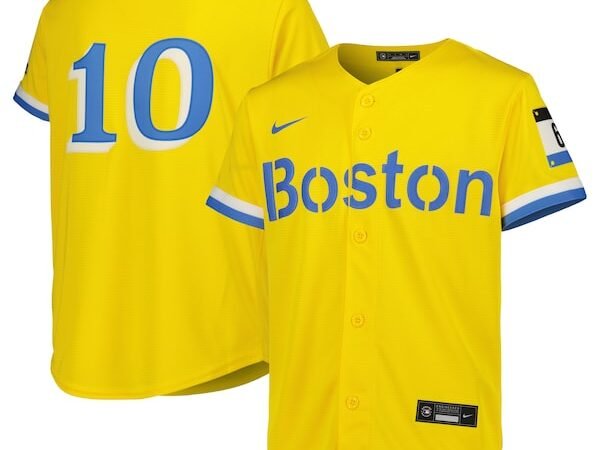 Trevor Story Boston Red Sox Nike Youth City Connect Replica Player Jersey - Gold