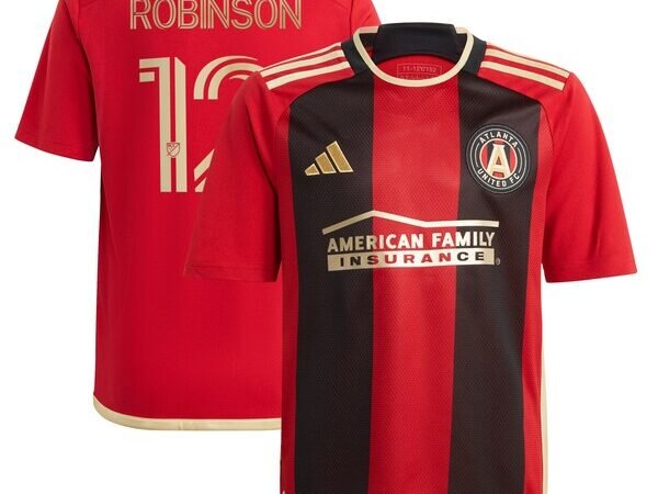 Miles Robinson Atlanta United FC adidas Youth 2024 The 17s' Kit Replica Jersey - Black