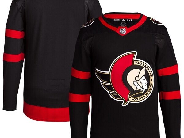 Ottawa Senators adidas Men's Home Primegreen Authentic Blank Jersey - Black