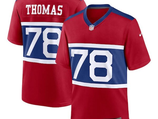 Andrew Thomas New York Giants Nike Alternate Player Game Jersey - Century Red