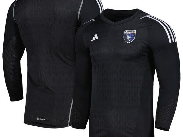 San Jose Earthquakes adidas 2024 Goalkeeper Long Sleeve Replica Jersey - Black