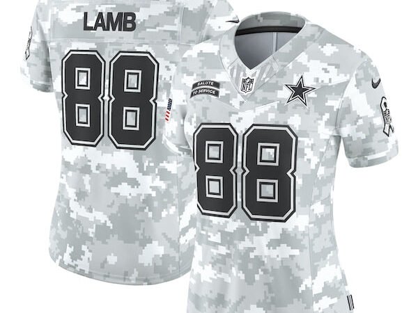 CeeDee Lamb Dallas Cowboys Nike Women's 2024 Salute to Service Limited Jersey - Arctic Camo