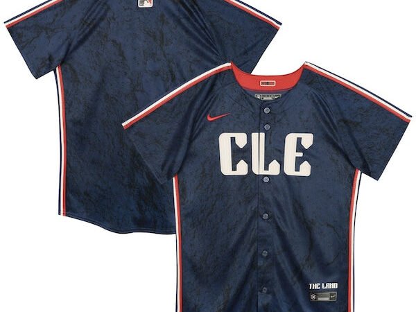 Cleveland Guardians Nike Preschool City Connect Jersey - Navy
