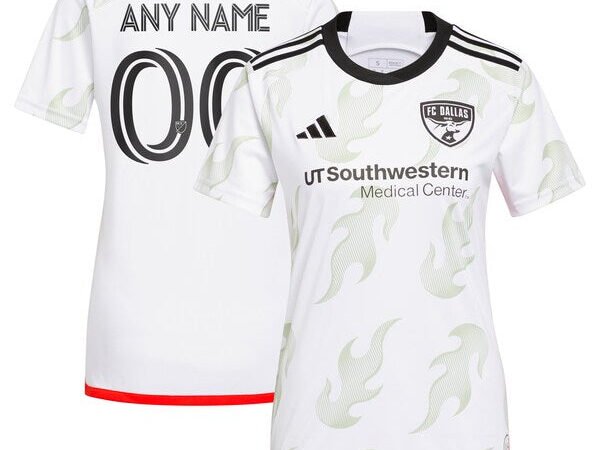 FC Dallas adidas Women's 2024 Burn Baby Burn Replica Custom Jersey - White
