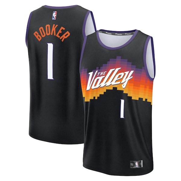 Devin Booker Phoenix Suns Youth 2025/26 City Edition Fast Break Jersey - Black