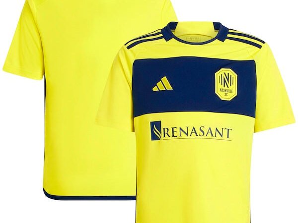 Nashville SC adidas Youth 2024 The 615 Kit Replica Jersey - Yellow