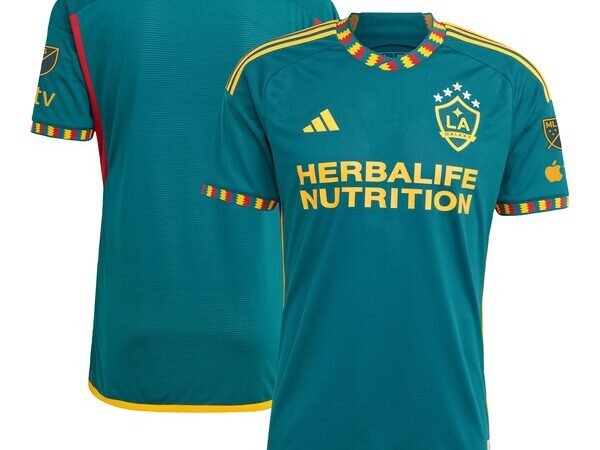 LA Galaxy adidas 2024 LA Kit Authentic Jersey - Green