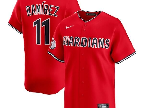 Jose Ramirez Cleveland Guardians Nike Alternate Limited Jersey - Red/White