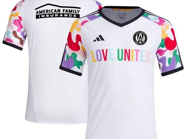 Atlanta United FC adidas 2024 Pride Pre-Match Top - White