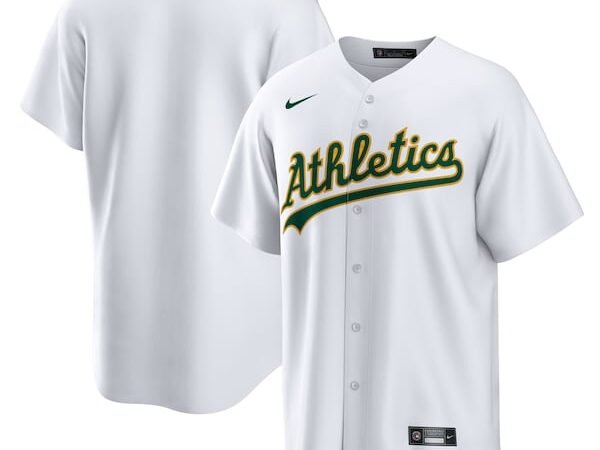 Oakland Athletics Nike Home Blank Replica Jersey - White