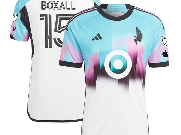 Michael Boxall Minnesota United FC adidas 2024 The Northern Lights Kit Authentic Jersey - White