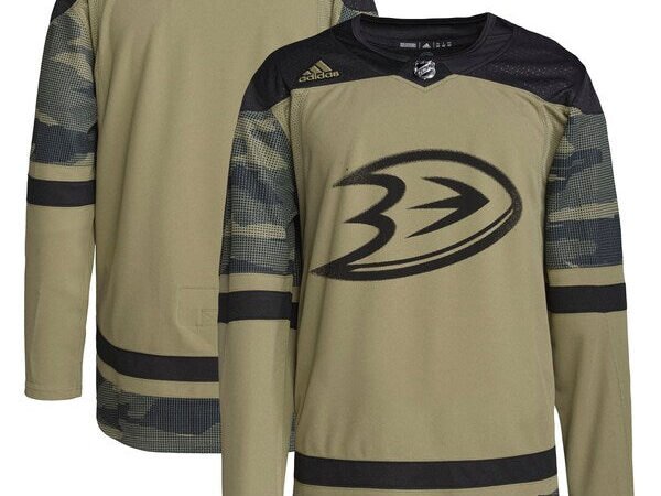 Anaheim Ducks adidas Military Appreciation Team Authentic Practice Jersey - Camo