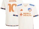 Luciano Acosta FC Cincinnati adidas Youth 2024 The Canvas Kit Replica Player Jersey - White
