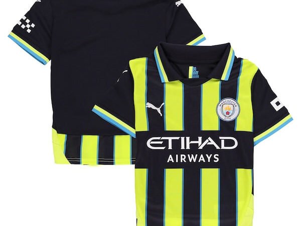 Manchester City Puma Youth 2024/25 Away Replica Jersey - Navy