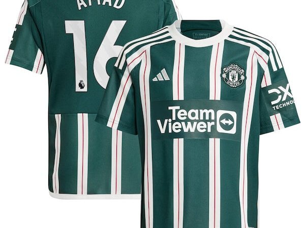Amad Diallo Manchester United adidas Youth Replica Player Jersey – Green