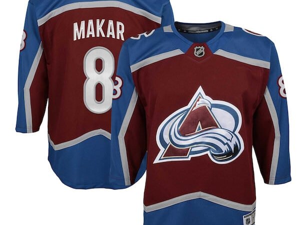 Cale Makar Colorado Avalanche Youth Home Premier Player Jersey - Burgundy