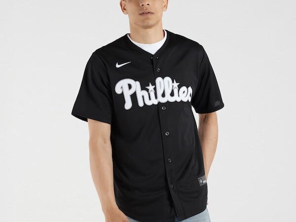 Bryce Harper Philadelphia Phillies Nike Lights Out Replica Player Jersey - Black