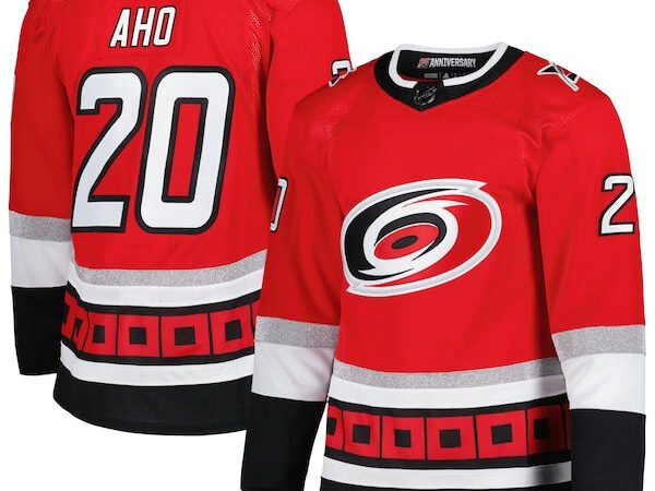Sebastian Aho Carolina Hurricanes adidas Alternate Primegreen Authentic Player Jersey - Red