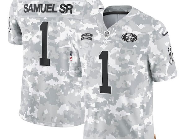 Deebo Samuel Sr San Francisco 49ers Nike 2024 Salute to Service Limited Jersey - Arctic Camo