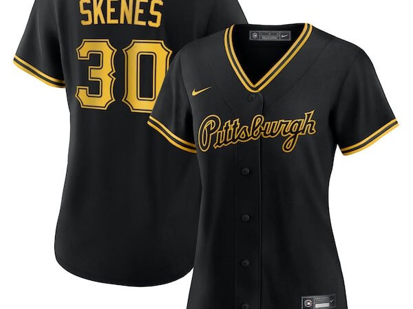 Paul Skenes Pittsburgh Pirates Nike Women's Alternate Replica Player Jersey - Black/White