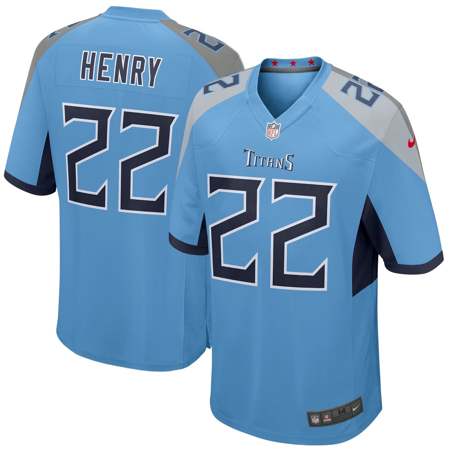 Derrick Henry Tennessee Titans Nike Youth Game Jersey - White/Light Blue/Navy