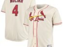 Yadier Molina St. Louis Cardinals Big & Tall Replica Player Jersey - Cream