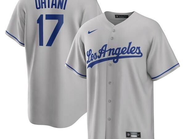 Shohei Ohtani Los Angeles Dodgers Nike Away Replica Player Jersey - Gray/Royal/White