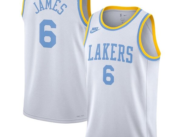 LeBron James Los Angeles Lakers Nike Swingman Jersey - Classic Edition - White