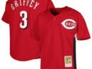 Ken Griffey Jr. Cincinnati Reds Youth Cooperstown Collection Batting Practice Jersey - Red