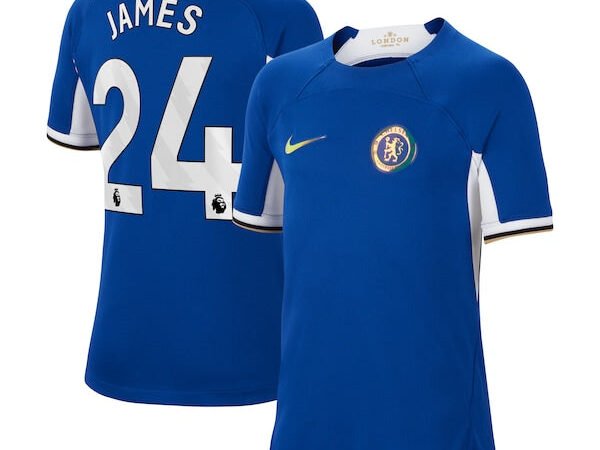 Reece James Chelsea Nike Youth 2023/24 Home Stadium Replica Jersey - Blue