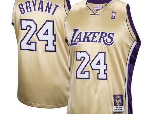 Kobe Bryant Los Angeles Lakers Hall of Fame Class of 2020 #24 Authentic Hardwood Classics Jersey - Gold