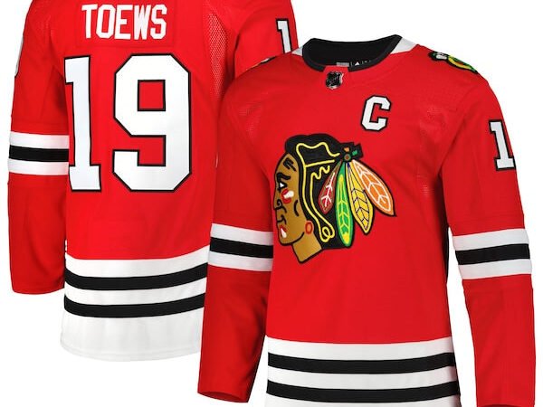 Jonathan Toews Chicago Blackhawks adidas  Primegreen Authentic Pro Player Jersey - Red/White
