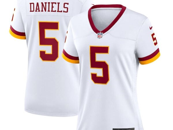 Jayden Daniels Washington Commanders Nike Women's Game Super Bowl Era Jersey - White